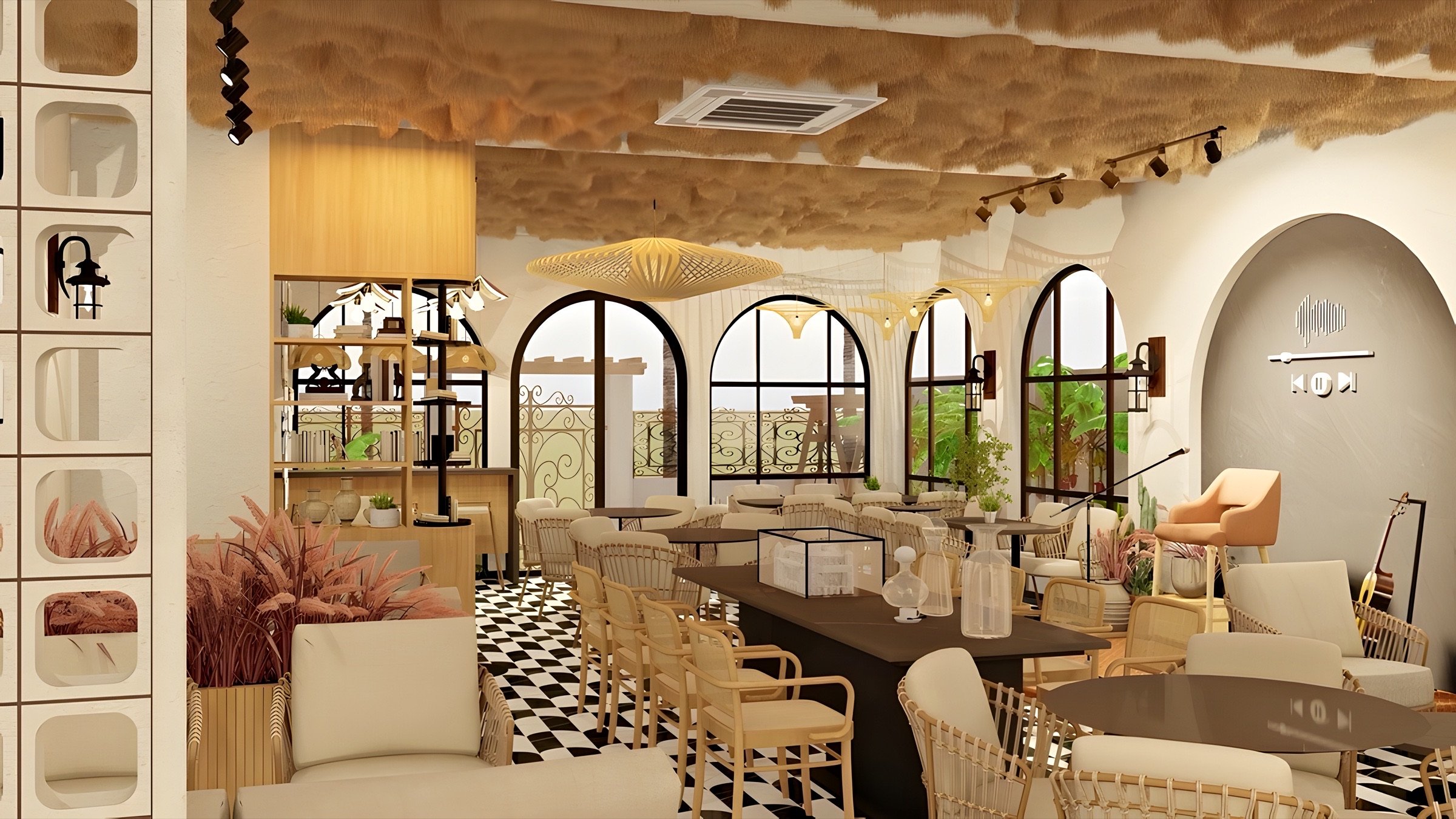 Café, hotel and resort design by Space-in, Indore